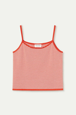 COMPANIA FANTASTICA Striped Tank Top - Orange