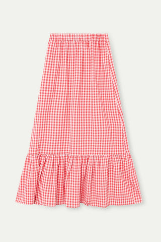 COMPANIA FANTASTICA Pink Gingham Skirt