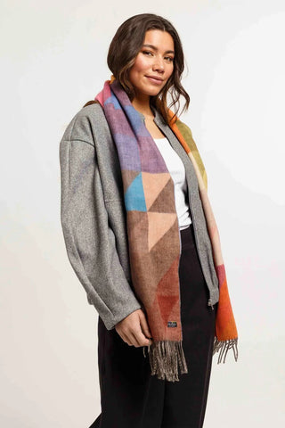FRAAS Foulard Cashmink Géométrique - Rose