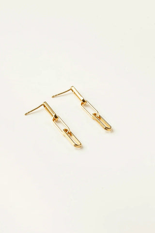 SARAH BIJOUX Boucles d'Oreilles Chaine Trombone