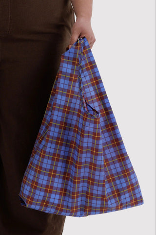 BAGGU Standard Reusable Bag - Blue Tartan