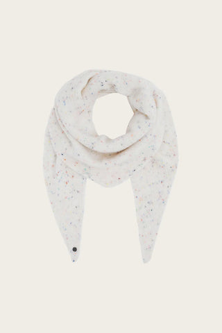 FRAAS Foulard Triangulaire Moucheté - Guimauve
