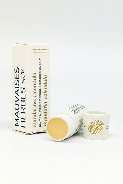 LES MAUVAISES HERBES Baume à lèvre - Mandarine et Calendula