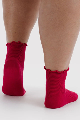 BAGGU Chaussettes Laitue Lot de 2 - Wild Plum et Cherry