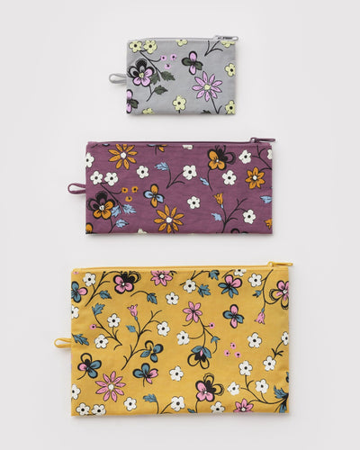 BAGGU Flat Pouches - Wildwood Mix