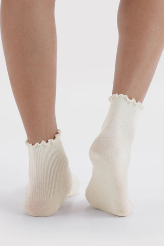 BAGGU Chaussettes Laitue Lot de 2 - Blanc