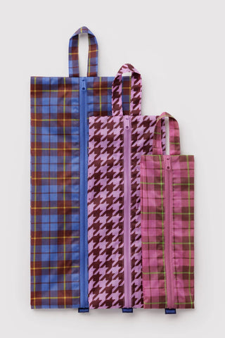 BAGGU 3D ZIP Pouch - Check Mix