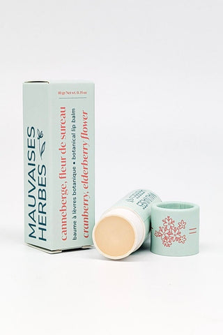 LES MAUVAISES HERBES Baume à lèvre - Canneberge et Fleur de Sureau