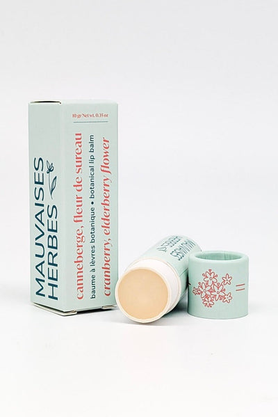 LES MAUVAISES HERBES Baume à lèvre - Canneberge et Fleur de Sureau