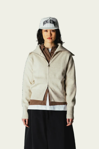 WOODBIRD Cardigan Zippé Lily - Sable