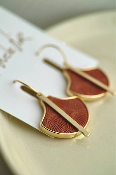 BOUCLE D'OR Boucles d'Oreilles Éventail et Tige