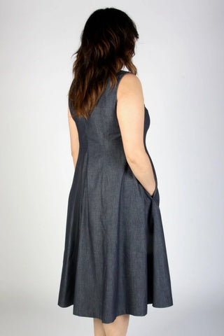 BIRDS OF NORTH AMERICA Honey Buzzard Dress - Dark Wash