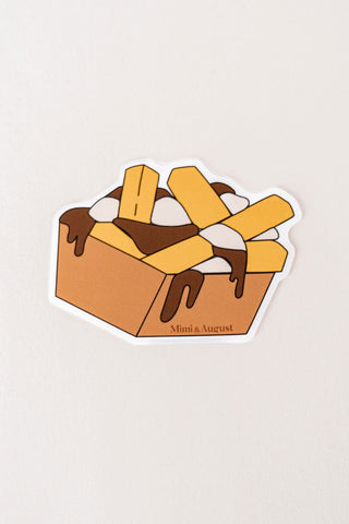 MIMI &amp; AUGUST Vinyl Sticker - Poutine