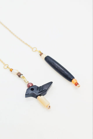 KAJOU Boucle d'Oreilles Pendante Oiseaux