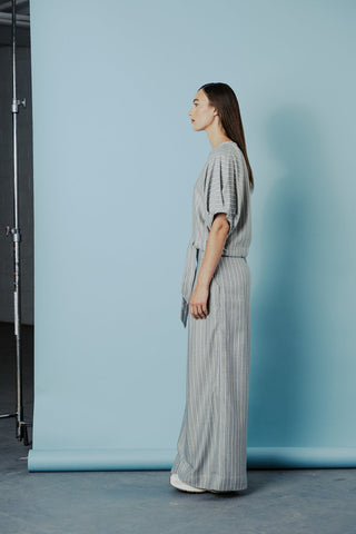 BODYBAG Nancy Trousers - Blue Striped