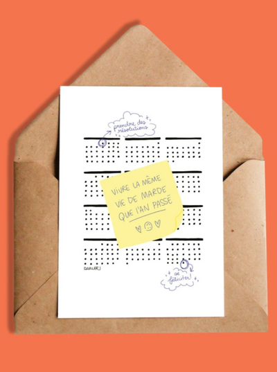 YES MANON Card - Making resolutions, living the same shit as last year 