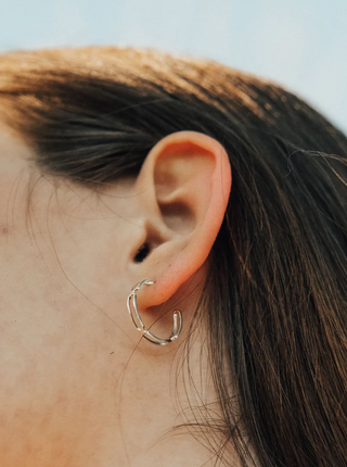 SARAH JEWELRY Small Paperclip Rings