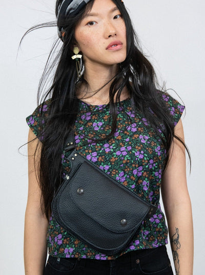 Amaru Clutch Bag - Black