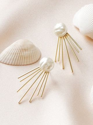VINTAGE GLORY Boucles d'Oreilles Julia - Imitation Perle