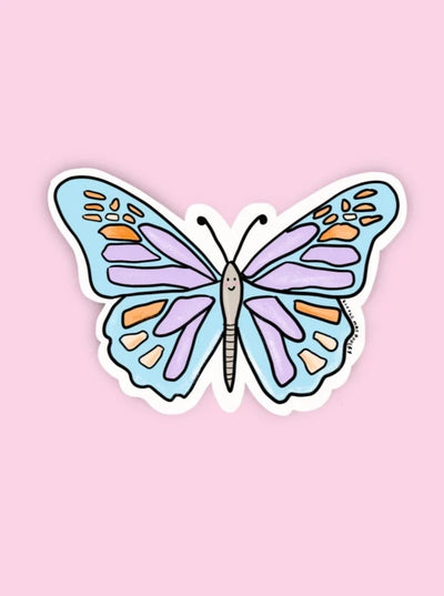 LITTLE MAY PAPERY Autocollant en Vinyle - Papillon