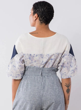 JENNIFER GLASGOW Top Sabe - Bleu Floral